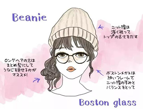 接地氣的小仙女一定要看看！冬天佩戴上帽子和眼鏡